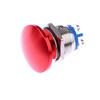 1Pc Waterproof Ip65 Spst (On)-Off 1No 3A 250V With Screw Terminal 16/19/22Mm Momentary Metal Mushroom Head Push Button Switch