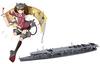 Aoshima Bunka Kyozai Kantai Collection No. 26 Light Aircraft Carrier Ryujo 1/700 Scale Plastic Model