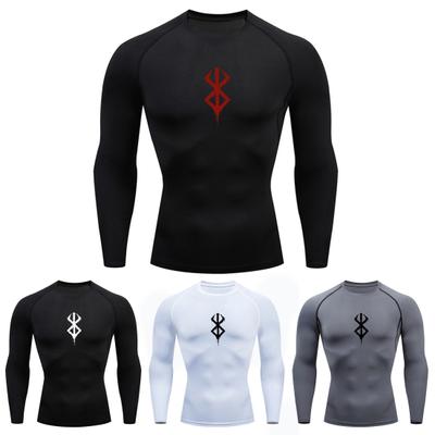 Мужской спортивный топ с круглым вырезом Slim Fit с длинным рукавом Быстросохнущий тонкий мягкий дышащий очень эластичный пуловер для тренировок Мужская футболка для бега