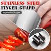 Stainless steel finger protectors, new 2025 model, multi-functional finger protector for food cutting, safe cutting tool (4-piece set).