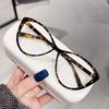 Goggles frame cat eye flat glasses trendy TR ultra-light retro anti-blue glasses UV