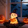 Yousheng 1/2Pcs Enchanting Wizard Ghost Night Light Halloween Reading Book Ghost LED Lamp Home Bedroom Kids Room Decoration Book Lovers Gift