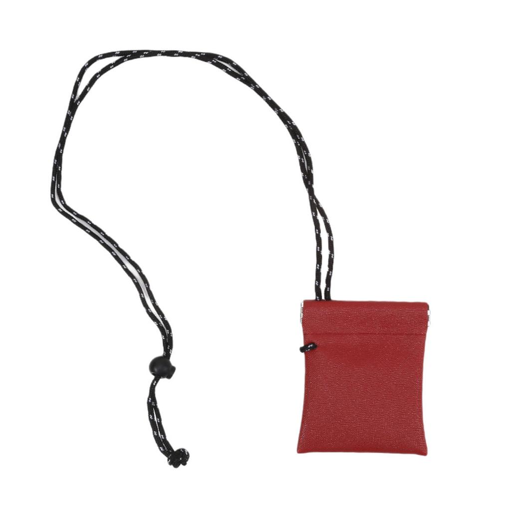 Унисекс Мини-кошелек на шею из ПУ кожи для ключей и монет, ожерелье, органайзер для наушников, уличный, для велоспорта, удобная сумка-хобо на шею для хранения