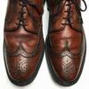 70-е 80-е Сделано в США Винтажные деловые туфли Dexter Long Wingtip Коричневые Размер 10.5C Мужские(ИСПОЛЬЗОВАЛ)