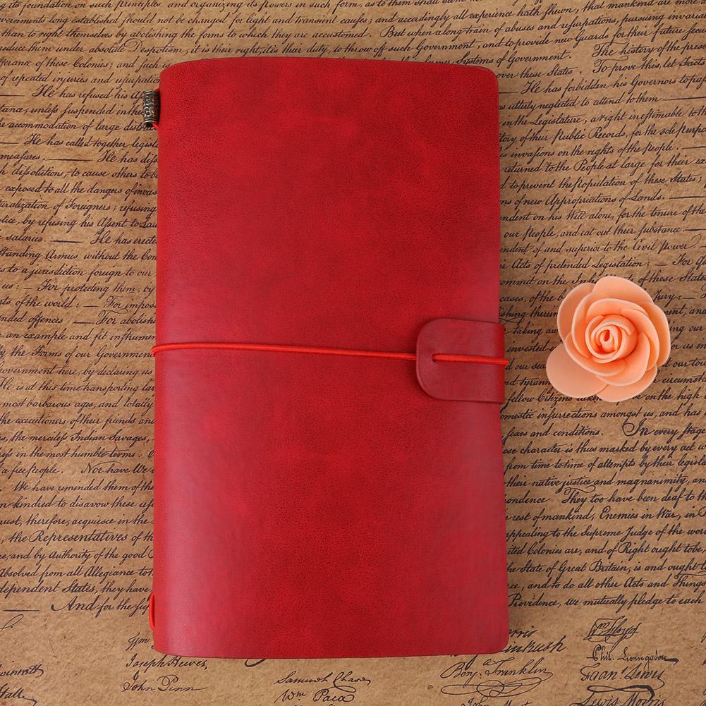 Классический дорожный блокнот из искусственной кожи, персонализированный журнал, ежедневник, многоразовый блокнот (Темно коричневый)