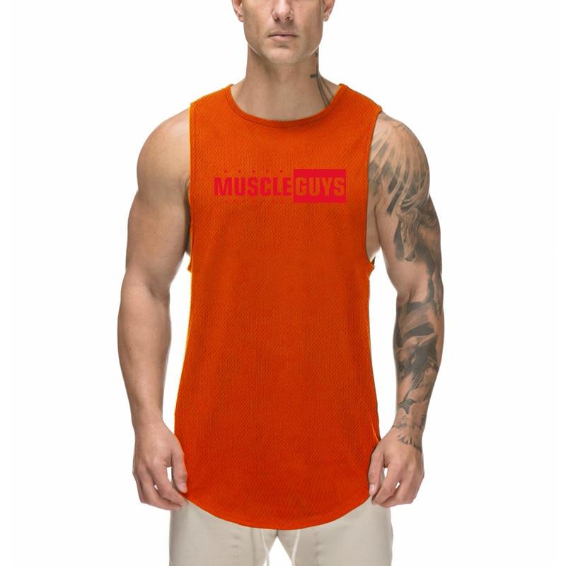Do The Work Muscleguys Летняя новая брендовая спортивная быстросохнущая рубашка для бодибилдинга и фитнеса с сеткой, модная дышащая крутая рубашка без рукавов