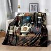 D Skibidi Throw Blanket  Speakerman Cameraman TVman Flannel Soft Cozy Blanket for Home Bedroom Bed Sofa Travel Cover Gift