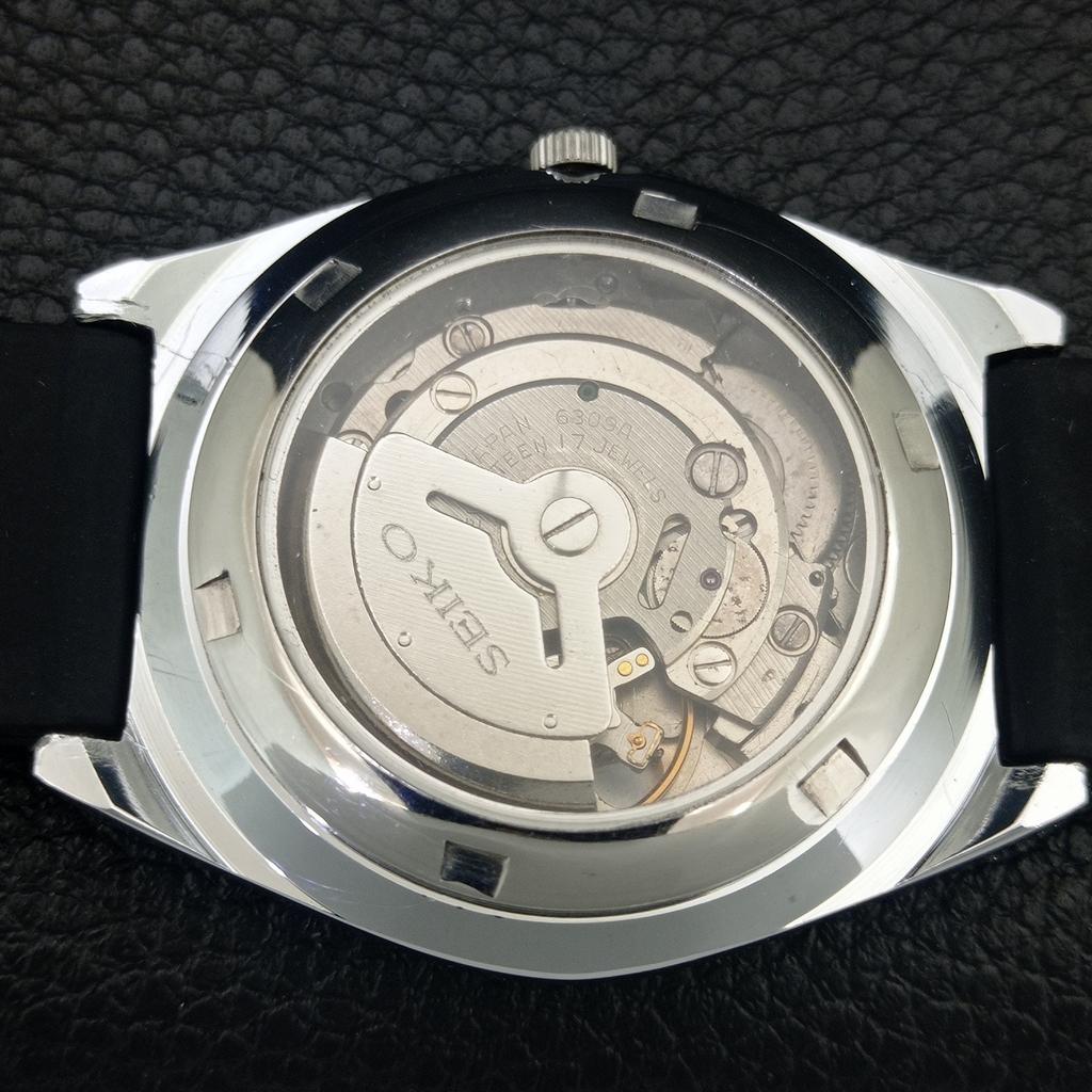 ВИНТАЖНЫЕ ОТРЕМОНТИРОВАННЫЕ МУЖСКИЕ ЧАСЫ SEIKO 5 AUTOMATIC 6309A ЯПОНИЯ ЧЕРНЫЕ a442616-1