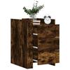 VidaXL Bedside Table Smoked Oak 45x50x65 Cm Engineered Wood, Bedside Furniture, Side Table, Bed Cabinet, Cabinet 848308