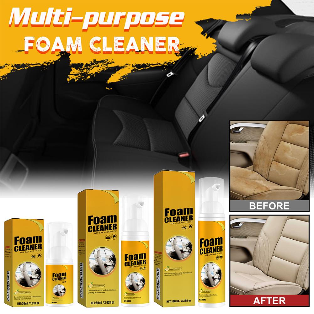Versatile Foam Stain Remover Lemon Fragrance Non Corrosive Multi Surface Foam Cleaner For Car Seats Dashboard Household Clean