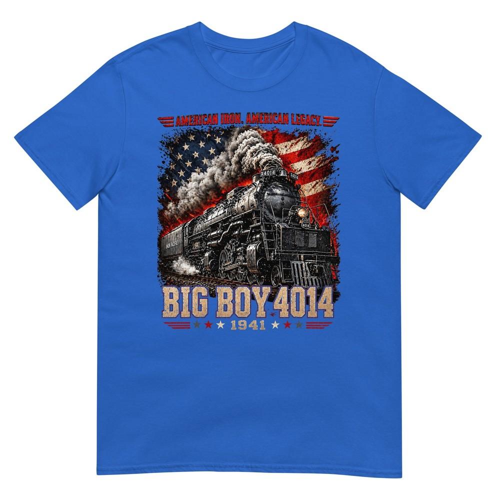 Big Boy 4014 Винтажный паровоз Железнодорожный поезд Двигатель Футболка