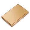 Черный корпус из нержавеющей стали Тонкий кошелек с блокировкой RFID Держатель для ID и кредитных карт Мужской