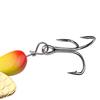 5 шт. 5 см/4,6 г 6 см/6,8 г вращающаяся блесна с крючком из твердого металла вращающаяся приманка для соленой воды пресноводные судак окунь рыболовные принадлежности