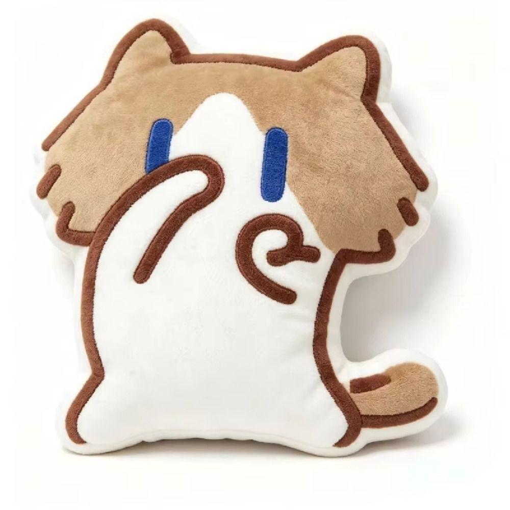 Sofa Decor Cat Plush Throw Pillow Home Ornament Cat Stuffed Pillow Student