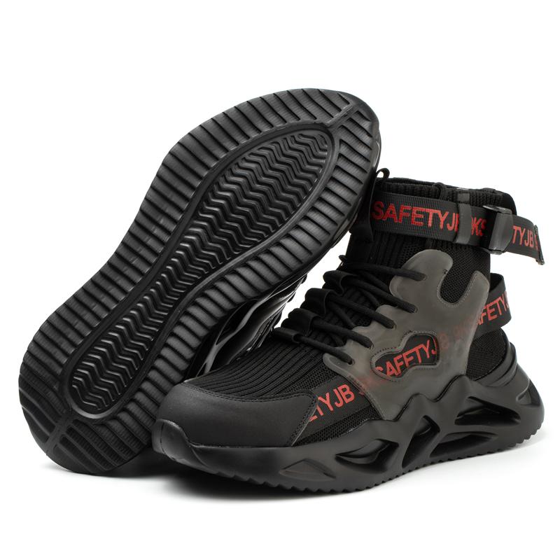 Breathable Work Safety Shoes,Labor Shoes With Steel Toe Smash-Proof,Men Lightweight Working Shoes Non-Slipsafety Boots