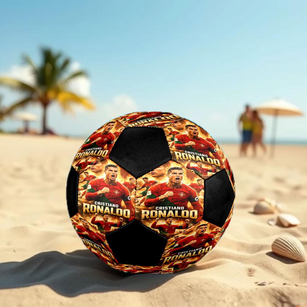 1 шт. Футбольный мяч CR7 Размер 5 Мяч для мини-футбола Модный Цветной Игра на заднем дворе - Отличный Подарок для Спортивных Фанатов HE22