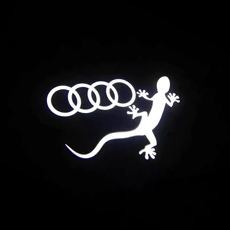 2X For 8q A1 A3 A4 A5 A6 A7 Q3 Q5 Q7 SQ3 SQ5 SQ7 S3 S4 S5 S6 S7 sline quattro allroad RS Led Car Door Welcome Light lamp bulbq8