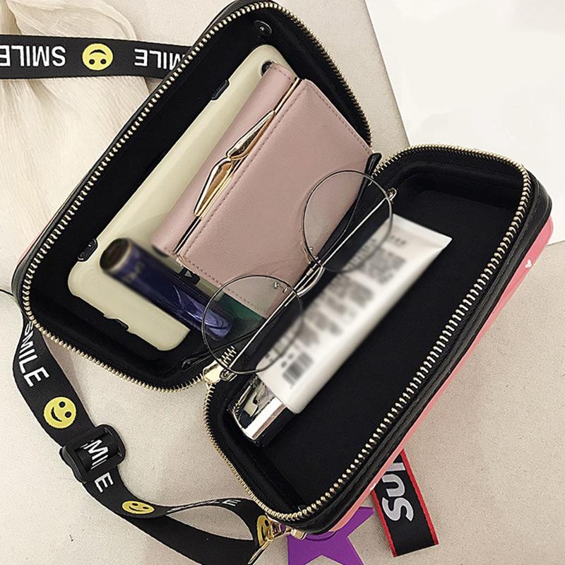 SCIONE Мини Сумка Через Плечо для Камеры 2025 Новая ПУ Расписная Милая Девичья Сумка Модная Личность Джокер Сумка Кроссбоди