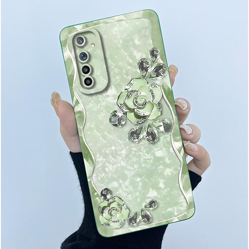 Чехол для телефона Realme 6 Чехол Realme 6s Модный Простота Масляная живопись Цветок Мягкий Жидкий силикон Оболочка Для Realme 6 Pro Funda