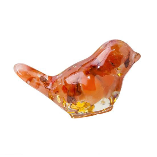 Натуральный камень красочная фигурка птицы позитивная целебная энергия ручная работа искусственный кристалл мини-статуэтка птицы украшение для домашнего офиса настольный орнамент