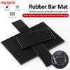 Rubber Bar Mat Durable Anti-slip PVC Home Cup Mat Cafe Bar Black Rectangle Mat Waterproof Heat Resistant Thickened Drain Mat