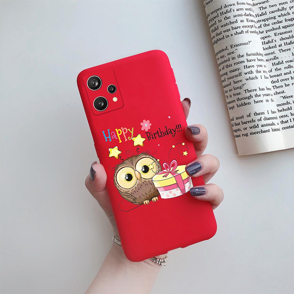 Чехол для Realme 9 4G 9 Pro Plus Милая Девочка Цветок Задняя Крышка Мягкий Силикон Матовый Защитный Funda Для OPPO Realme 9 Pro+ 5G Чехлы