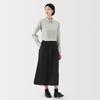 Юбка женская MUJI из конопли и хлопка, легкая, длинная, размер M, BE1VBA5S, черная,