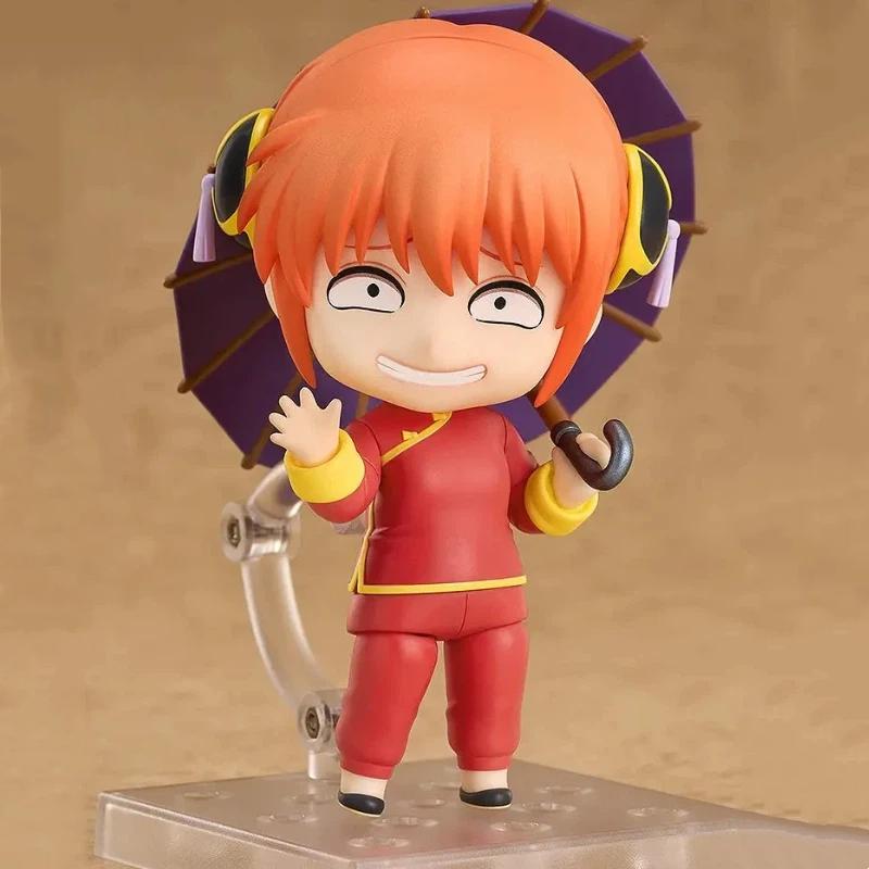 В наличии Nendoroid 2462 Кагура Q-версия Подвижная Сменное лицо Фигурка Действия Модель Настольное украшение Коллекционные игрушки Подарок