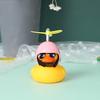 Car Bicycle Decorate Lovely Small Yellow Duck With Sound Helmet Outdoor Sports