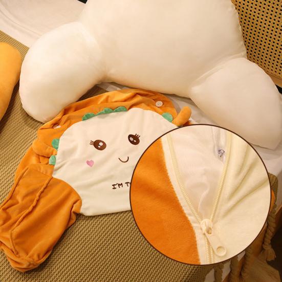 Cartoon Shape Lumbar Support Pillow Soft Large Backrest Waist Cushion Bed Back Cushion Dormitory Seat Pillow