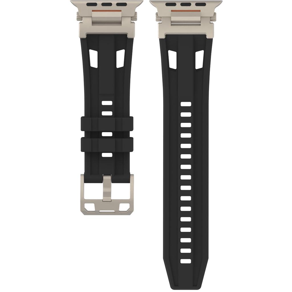 Silicone Strap for Apple Watch Ultra 3 2 1 49mm/Series 11 10 46mm/9 8 7 45mm/SE3 SE2 SE 6 5 4 44mm/3 2 1 42mm Mecha Eye Design Watch Band