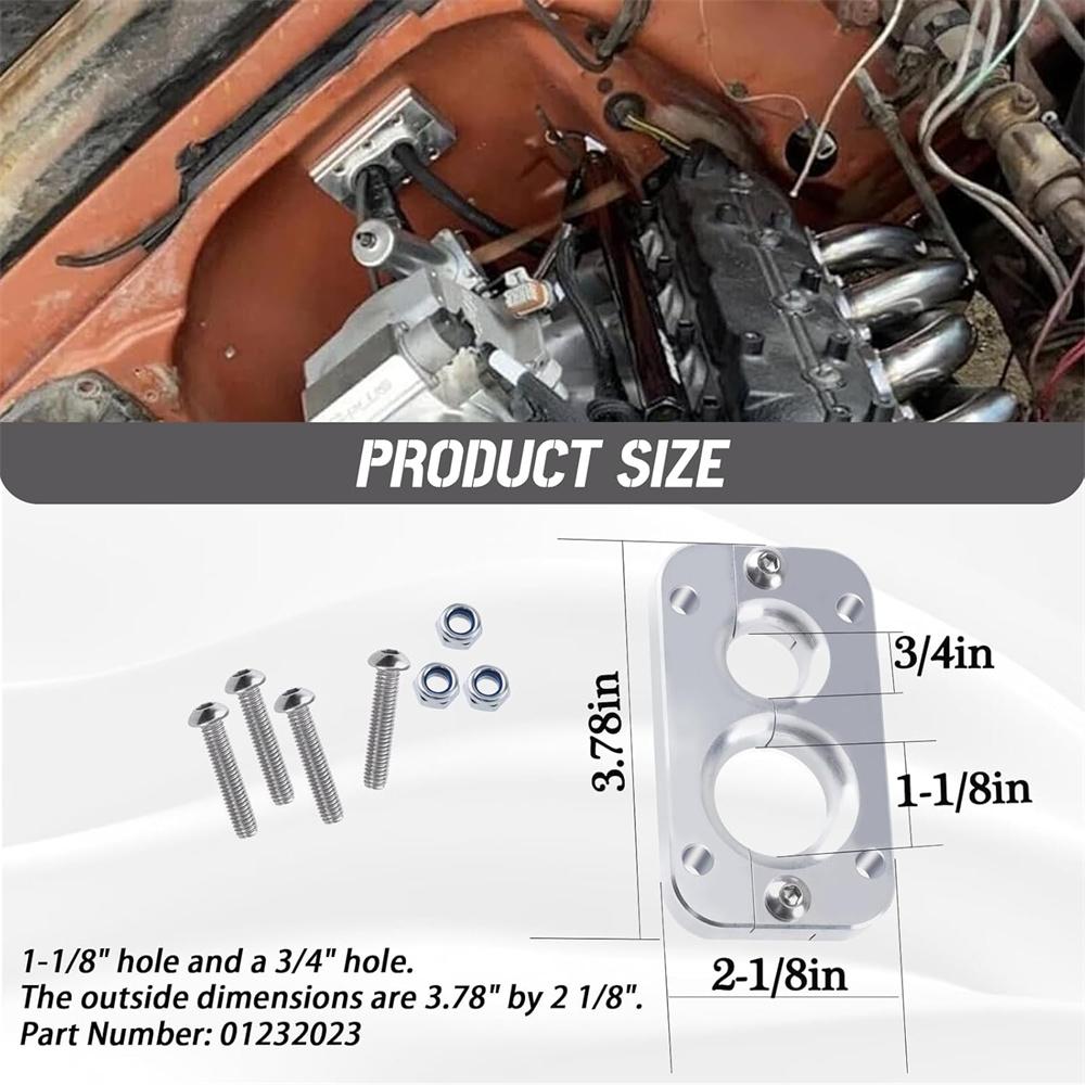 01232023 Кронштейн для проходки через брандмауэр для Holley Terminator X Max Eliminates