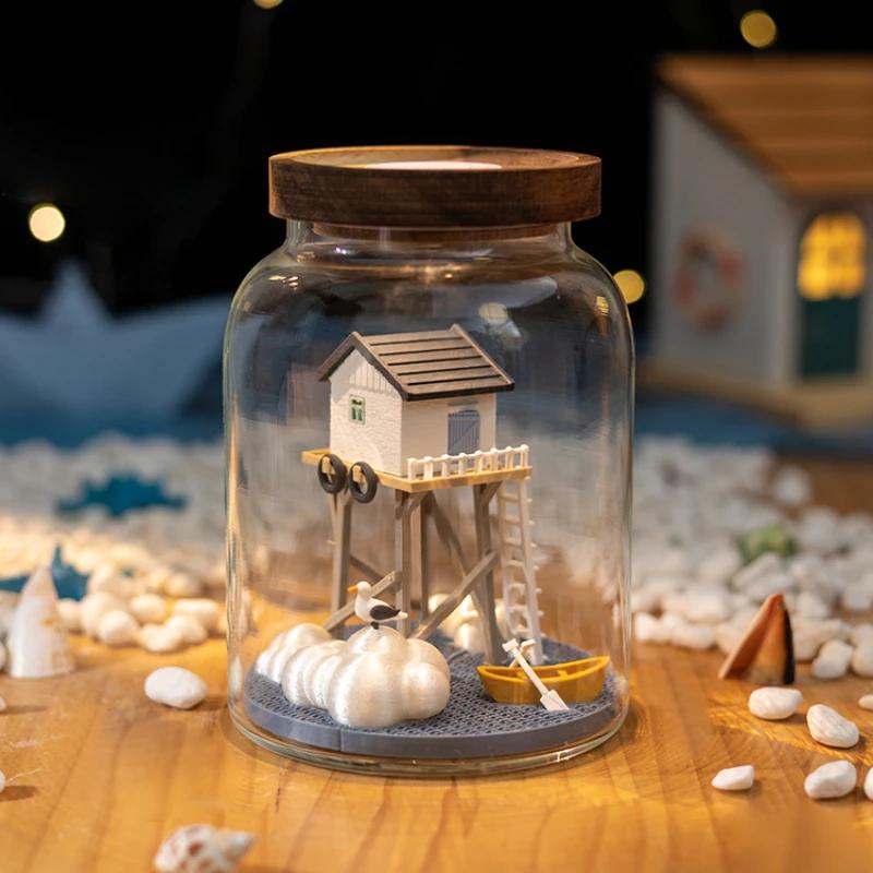 Type-c Island Creative Handmade Besides Lamp Bedroom Decoration Children Christmas Gifts Desktop Decorations Room Decor