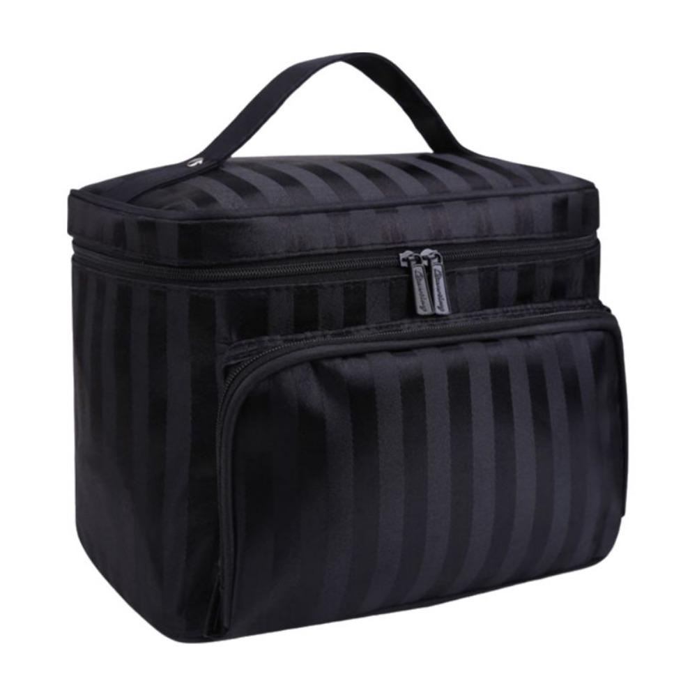 Large Capacity Makeup Bag Hand-held Toiletry Bag Portable Travel Organizer Women