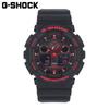 CASIO G-SHOCK GA-100BNR-1A Серия GA-100 Повседневные Мировое время Календарь Черно-красный Наручные Часы Для Мужчин A-100BNR-1A GA100BNR1A