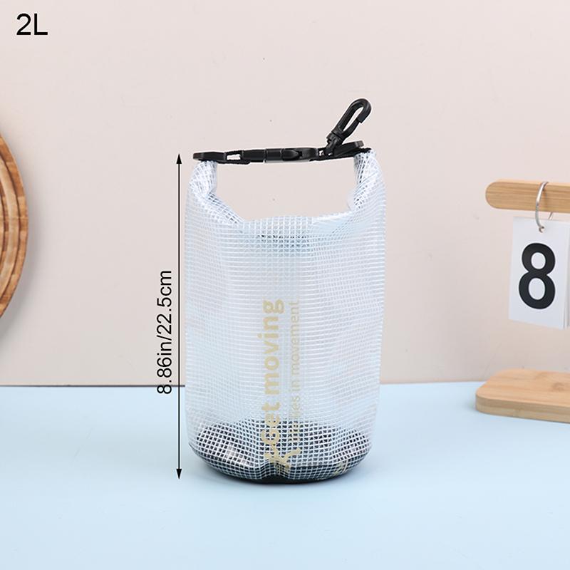 2 л/5 л/10 л ПВХ Водонепроницаемый Сухой Мешок Рюкзак Сетчатый Мешок Портативный Спорт на Открытом Воздухе Плавание Сумка для Хранения Рюкзак Рафтинг Каякинг Кемпинг