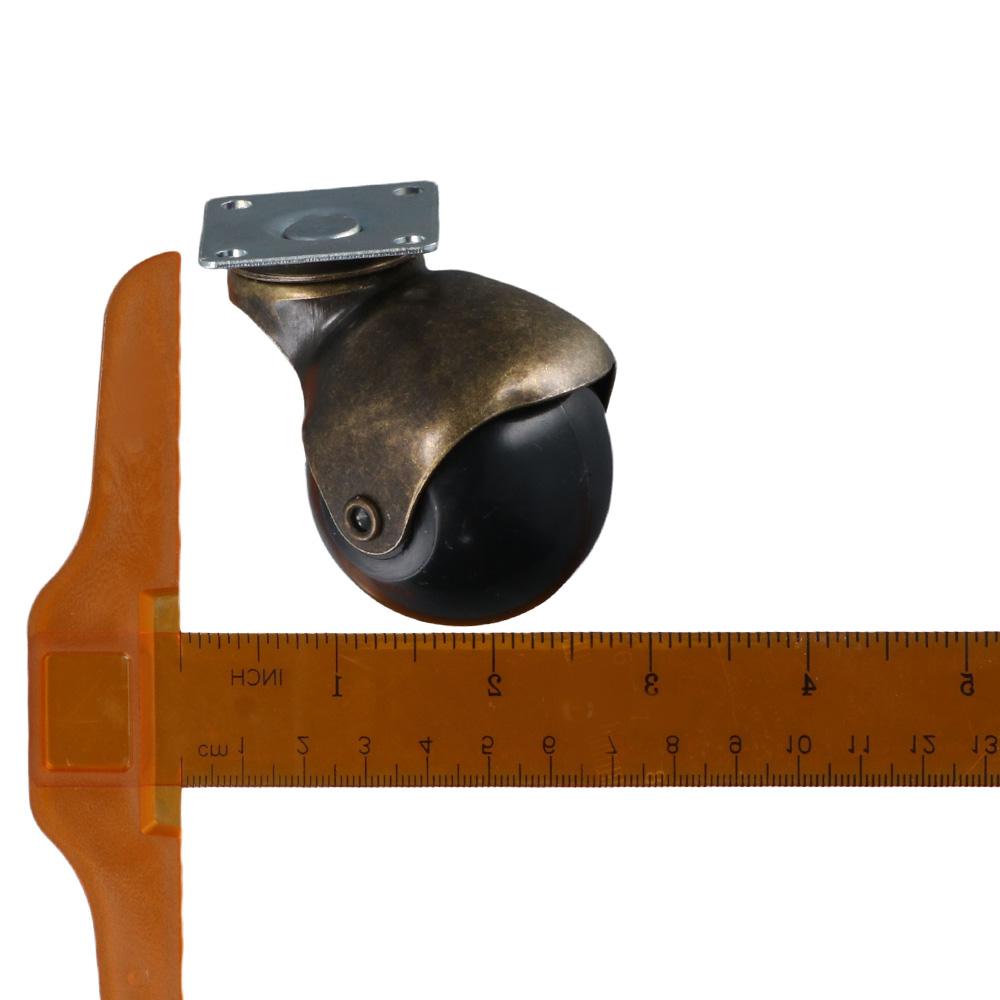 Сверхпрочные 1,5/2" шариковые колеса Мебельные колеса Латунное колесо Поворотная пластина Шариковые колеса