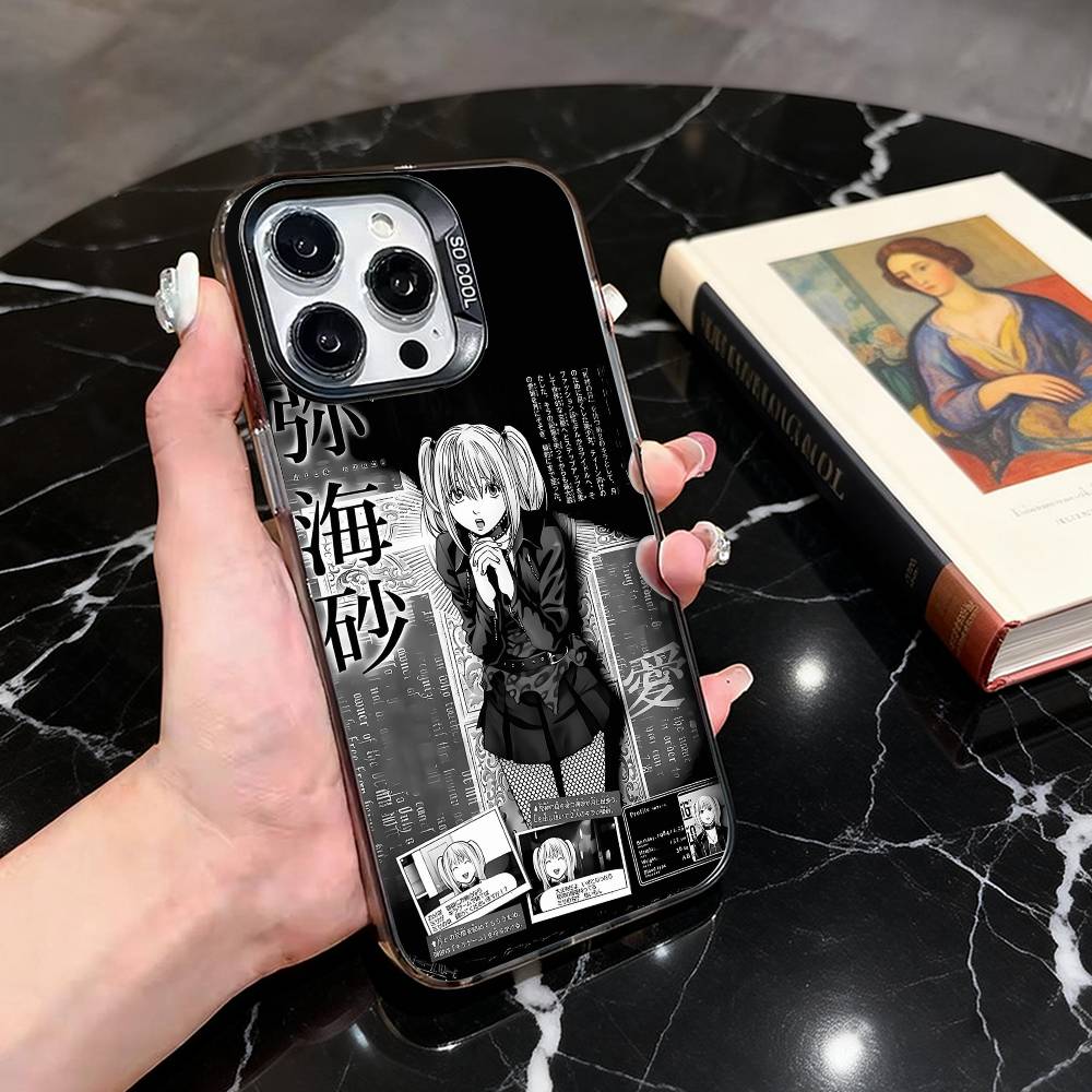 Чехол для телефона Death NoteS M-MisaS A-Amane-es для iPhone 17,16,15,14,13,12,11 Plus,Pro Max, Цветной Серебристый Чехол для телефона Funda Cover