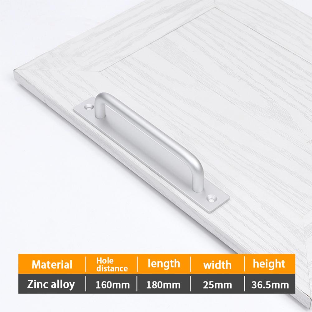 1 шт. Металлическая прочная ручка для двери амбара, ручка с длинным основанием, ручка с длинным основанием для ворот гаража