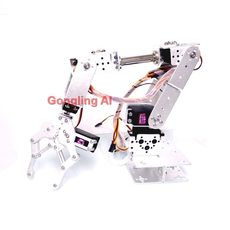 6 DOF Robotic Arm DIY Kit Multi Dof Robot Servo Grasping Maker Education Construction For Arduino ESP32 Programmable Robot Arm