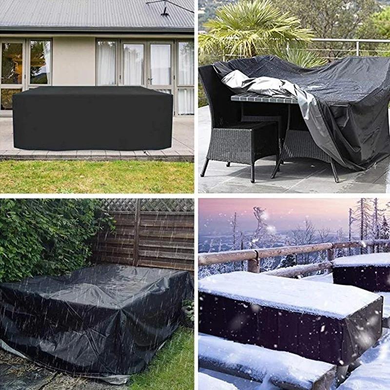 36 Sizes Oxford Cloth Furniture Dustproof Cover for Rattan Table Cube Chair Sofa Waterproof Rain Garden Patio Protective Cover