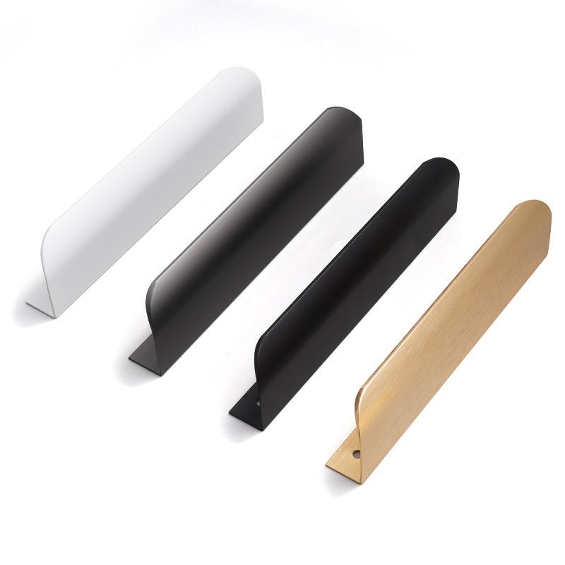 Oukali Curved Invisible Edge Aluminum Cabinet and Wardrobe Handle