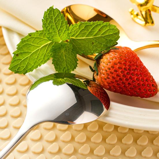 Ложка из нержавеющей стали Yousheng с противоскользящей ручкой, дизайн с узором «молоток», ложка для супа, риса, лапши, многофункциональный кухонный инструмент