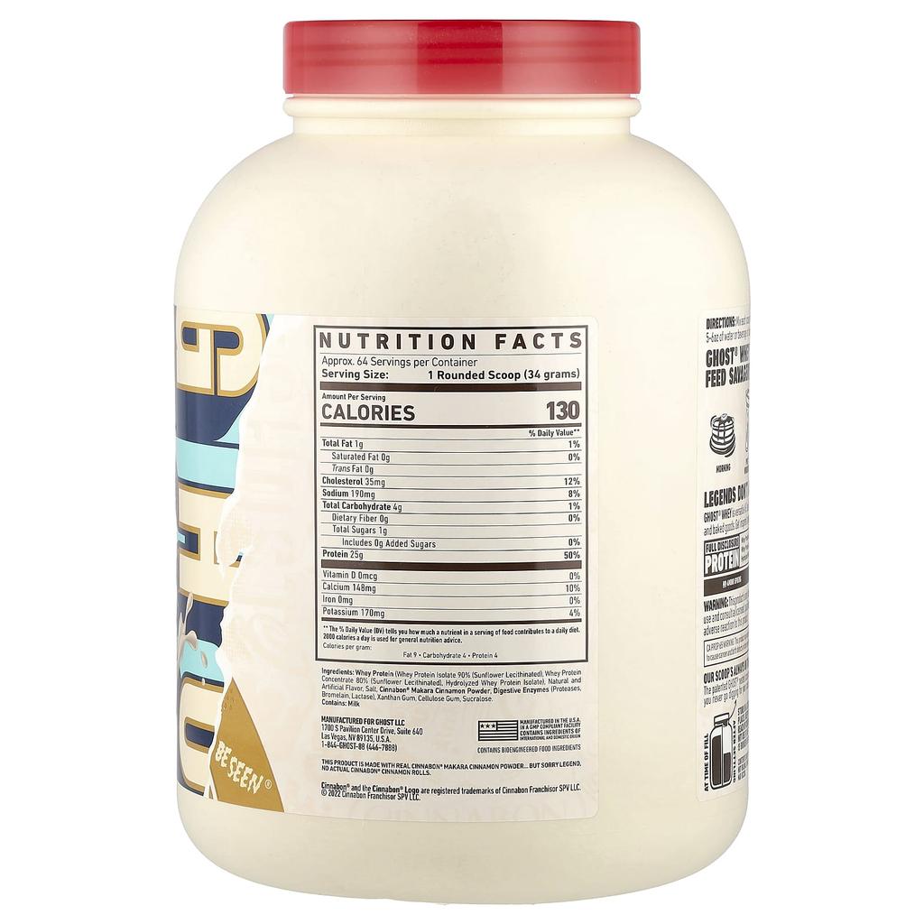 Ghost, Whey Protein, Cinnabon®, 4.8 lb (2,176 g)