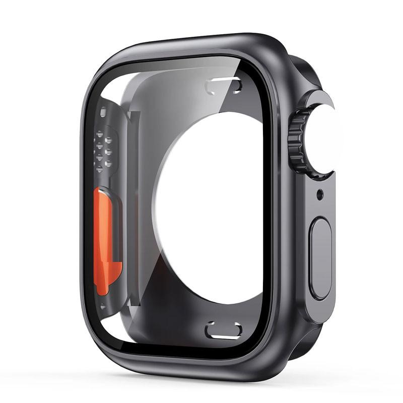 Замена корпуса ПК на Ultra для Apple Watch 10 46/42MM Защитная крышка для экрана Закаленное стекло для IWatch Series9 8 7 SE 6 5 4 44/45MM