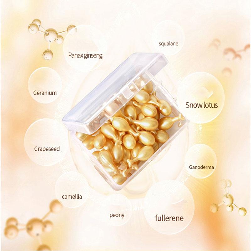 Фуллереновые капсулы с плацентой, укрепляющая кожу, отбеливающая сыворотка для лица против морщин