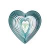 Geometric Art Heart Wind Spinner Yard Art Beating Heart Wind Spinner Balcony Outdoor Garden Decoration Ornament Dream Catcher