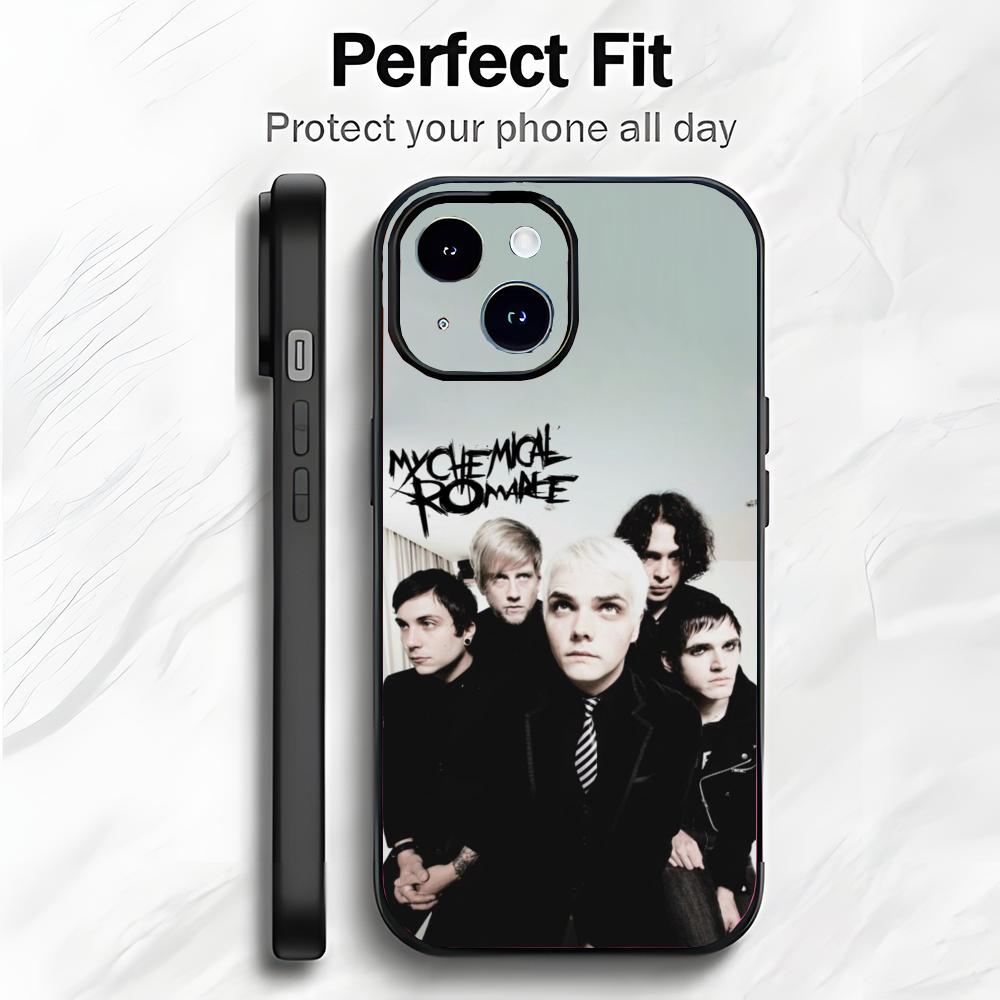 Чехол для телефона Emo Rock Legends M-My Chemical Romance Чехол для телефона Мягкая упаковка Легкий Для iPhone17 16 15 14 13ProMax