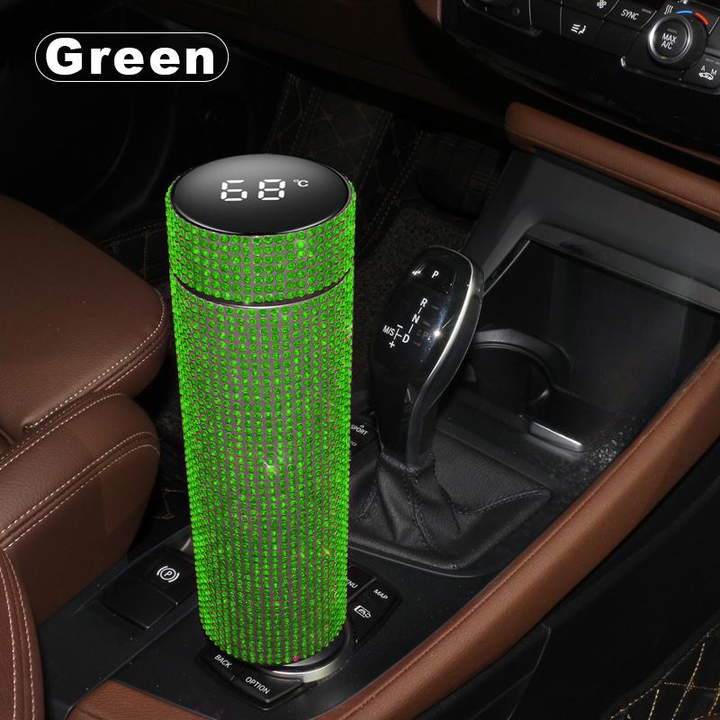 Автомобильный термос-кружка из нержавеющей стали с дисплеем температуры, термос, термостакан, изолированная бутылка для воды, автозапчасти