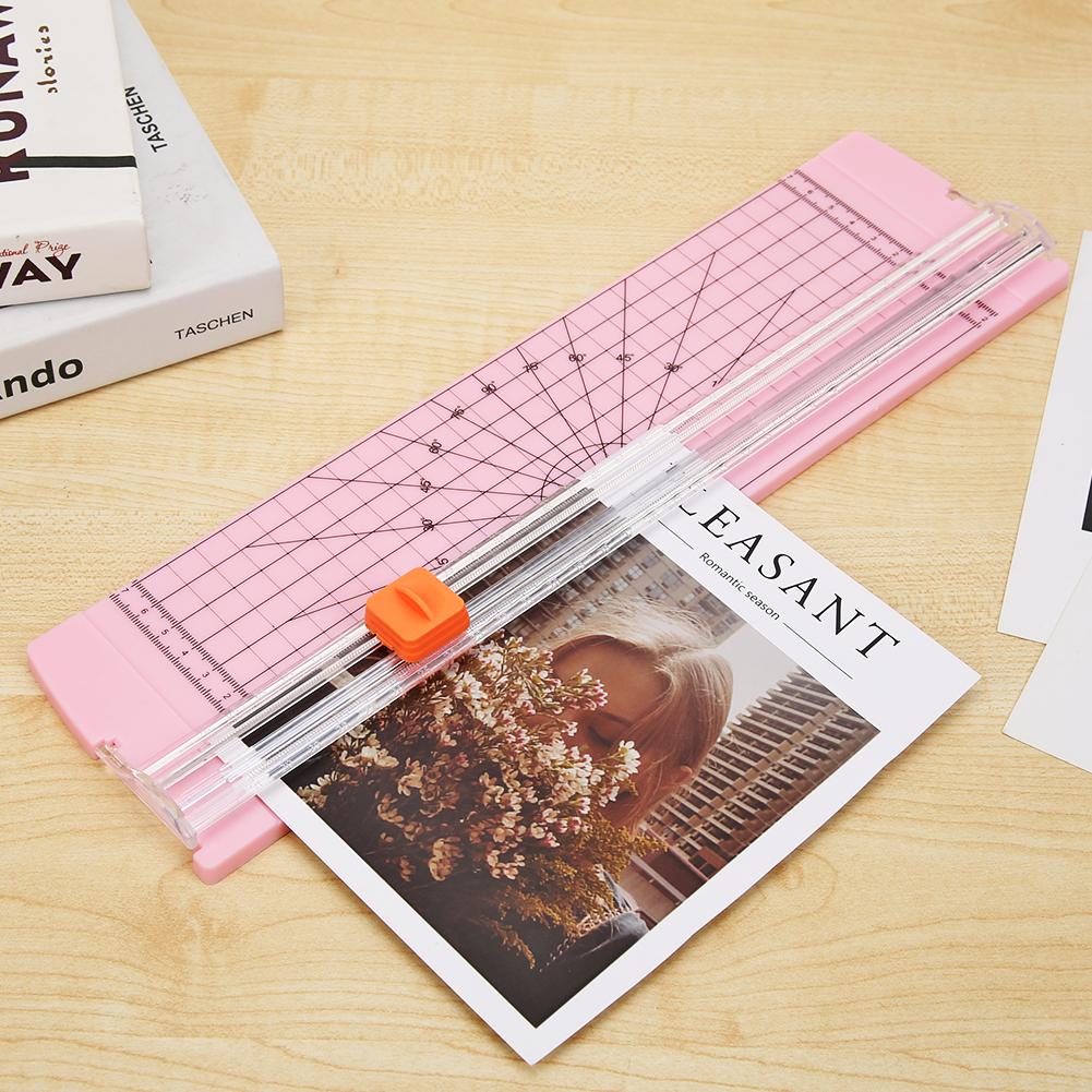 Машина для резки бумаги формата А4, офисный триммер, лезвие для фотоальбома (розовый)